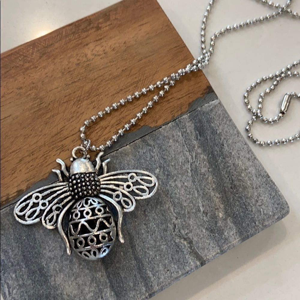 Bumblebee necklace on chain